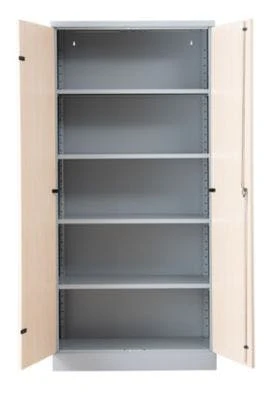 PROREGAL Aktenschrank Beetle | HxBxT 195x92x42 Cm | Silber-Ahorn 9 PROREGAL Aktenschrank Beetle | HxBxT 195x92x42 Cm | Silber-Ahorn – Bild 7