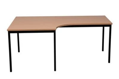 PROREGAL Bürotisch Wolf | Trapez | HxBxT 75x140x60 Cm | Schwarz-Buche 9 PROREGAL Bürotisch Wolf | Trapez | HxBxT 75x140x60 Cm | Schwarz-Buche – Bild 7