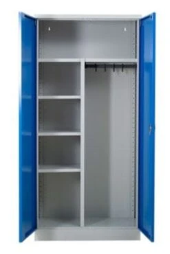 PROREGAL Garderobenspind Seal | HxBxT 195x92x42 Cm | Grau-Blau -Proregal aec123bc 7302 4447 b636 c61b26f4161f 1