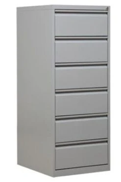 PROREGAL Karteischrank Mare| 6 Schubladen | HxBxT 132x53x62 Cm | Grau -Proregal afb156a1 a233 4be5 a1bb 3e8b44ed4575