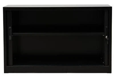 PROREGAL Rollladenschrank Weasel | 2 Ordernhöhen | HxBxT 75x120x46 Cm | Schwarz 9 PROREGAL Rollladenschrank Weasel | 2 Ordernhöhen | HxBxT 75x120x46 Cm | Schwarz – Bild 7