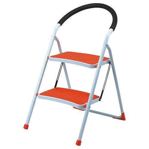 PROREGAL Small Giraffe Einseitige Metall-Klappleiter | 2 Stufen | Orange | 150kg Tragkraft | Leiter, Trittleiter, Stufenleiter, Haushaltsleiter 3 PROREGAL Small Giraffe Einseitige Metall-Klappleiter | 2 Stufen | Orange | 150kg Tragkraft | Leiter, Trittleiter, Stufenleiter, Haushaltsleiter