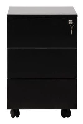 PROREGAL Rollcontainer Lynx | 1 Schublade & 1 Hängeschub| HxBxT 61x40x60 Cm | Schwarz 6 PROREGAL Rollcontainer Lynx | 1 Schublade & 1 Hängeschub| HxBxT 61x40x60 Cm | Schwarz – Bild 4