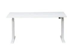 PROREGAL Elektrisch Höhenverstellbarer Schreibtisch Zebra | HxBxT 70-116x140x80 Cm | Weiß-Buche -Proregal c25d37cf 39cf 4f8f b7be b23fd1c5a639 2