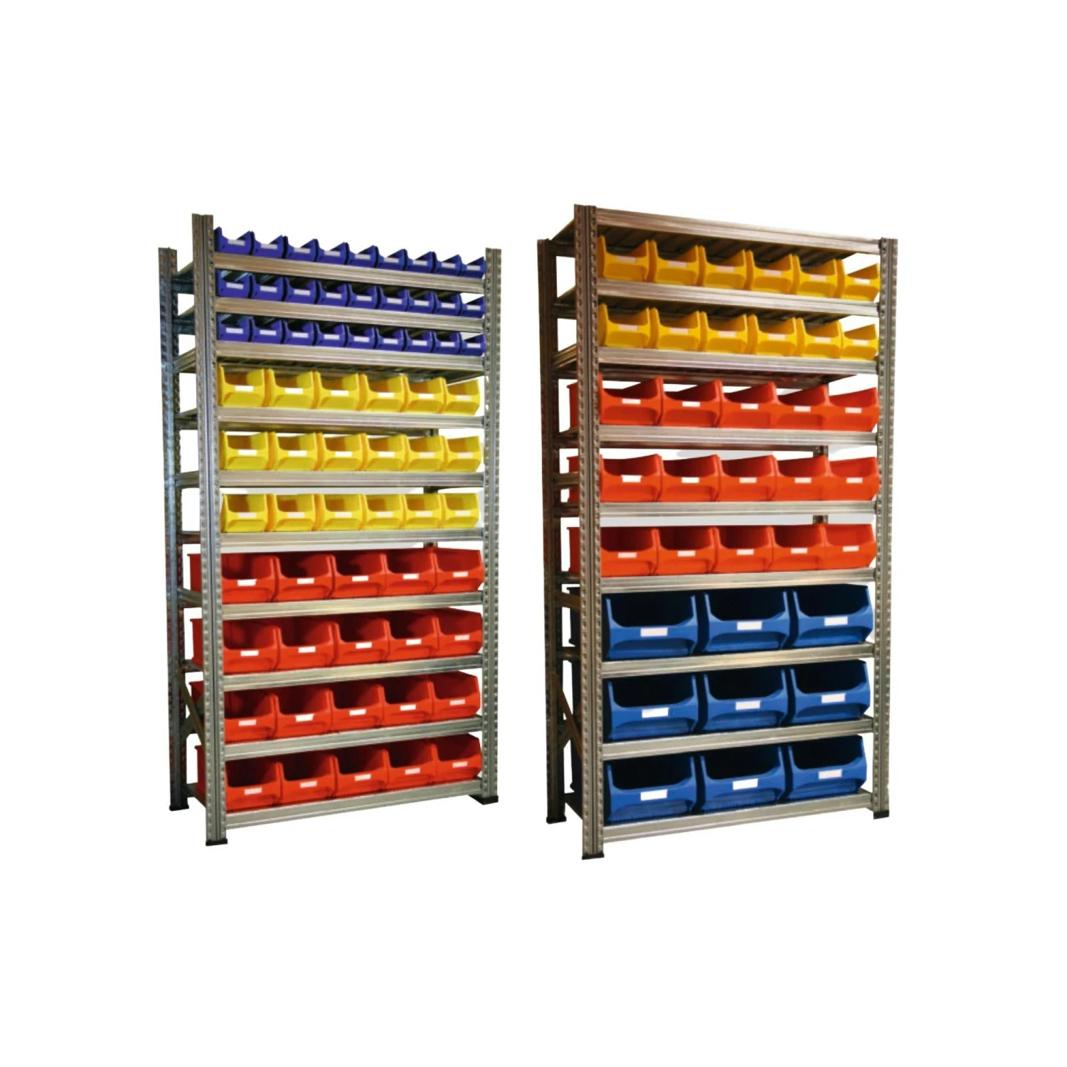 PROREGAL Fachbodenregal Mit Leitfähigen Sichtlagerboxen 27x 2.0 & 18x 3.0 & 20x 4.0 Schwarz | 10 Fachböden | HxBxT 197x112x32cm | Verzinkt 8 PROREGAL Fachbodenregal Mit Leitfähigen Sichtlagerboxen 27x 2.0 & 18x 3.0 & 20x 4.0 Schwarz | 10 Fachböden | HxBxT 197x112x32cm | Verzinkt – Bild 6