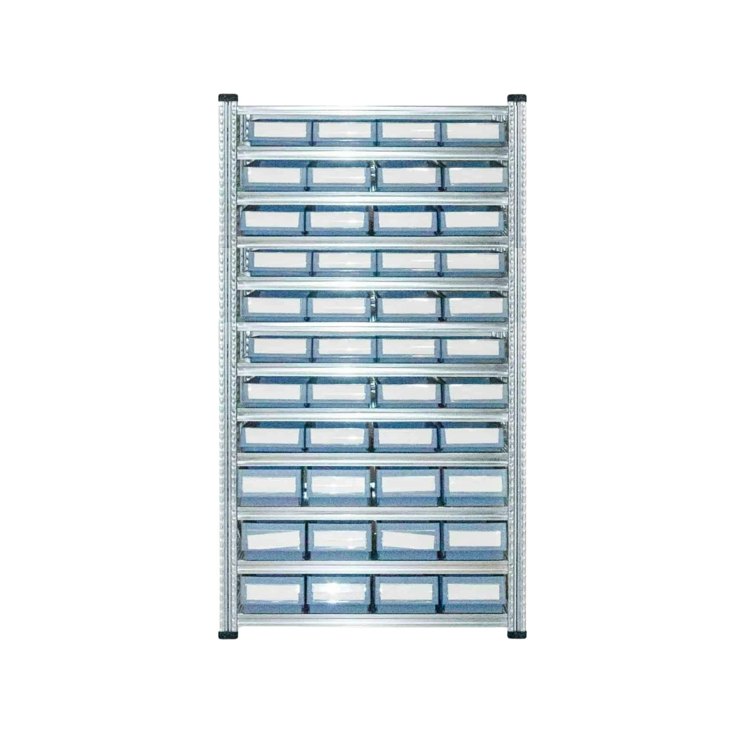 PROREGAL Fachbodenregal Mit 45x Regalkästen 500 BH | 9 Fachböden | HxBxT 197x142x60cm | Fachlast 180kg | Verzinkt 6 PROREGAL Fachbodenregal Mit 45x Regalkästen 500 BH | 9 Fachböden | HxBxT 197x142x60cm | Fachlast 180kg | Verzinkt – Bild 4