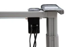 PROREGAL Elektrisch Höhenverstellbarer Schreibtisch Elk | HxBxT 63-128x180x80 Cm | Silber-Weiß -Proregal c3158217 7ef9 424b ae79 c2f8def2b070