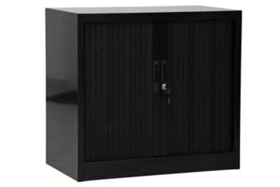PROREGAL Rollladenschrank Weasel | 2 Ordernhöhen | HxBxT 75x80x46 Cm |Schwarz 8 PROREGAL Rollladenschrank Weasel | 2 Ordernhöhen | HxBxT 75x80x46 Cm |Schwarz – Bild 6