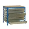 Werkbank Buffalo Mit Schubfächern | HxBxT 84x150x76cm | Traglast 600kg | Blau -Proregal c6e15036 ab55 401d 88e0 45ab3467b20f