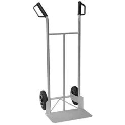 PROREGAL Stahlrohr-Sackkarre Mit Standardschaufel Und Gummibereifung, HxBxT 118,5x55x45cm, Traglast 200kg, Blau, Stahl Sackkarren Transportkarre -Proregal cfa6cb76 300e 4664 b899 837b49fff099 3