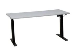 PROREGAL Elektrisch Höhenverstellbarer Schreibtisch Zebra | HxBxT 70-116x160x80 Cm | Schwarz-Grau -Proregal d23f63ed 7ae1 40f9 8631 416e83c93f26 1