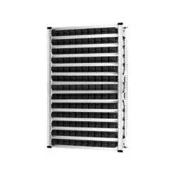 PROREGAL Fachbodenregal Mit 140x Leitfähigen Industrieboxen 400S Schwarz | 15 Fachböden | HxBxT 197x112x40cm | Verzinkt -Proregal d57208a3 6b4a 46d9 b418 d4954d950696