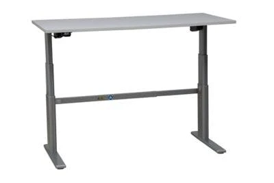 PROREGAL Elektrisch Höhenverstellbarer Schreibtisch Elk | HxBxT 63-128x160x80 Cm | Silber-Grau 8 PROREGAL Elektrisch Höhenverstellbarer Schreibtisch Elk | HxBxT 63-128x160x80 Cm | Silber-Grau – Bild 6
