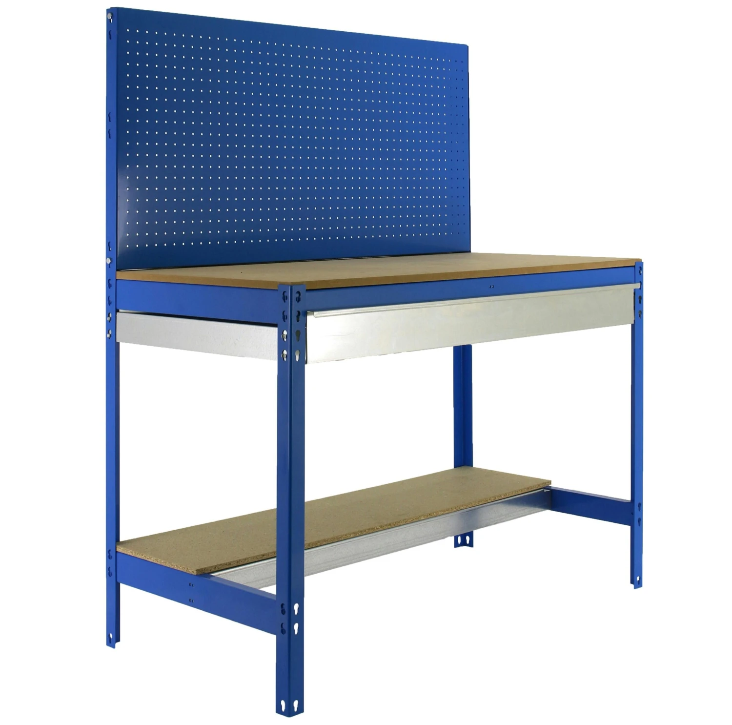 Werkbank Buffalo Mit Werkzeugwand, Schubfach Und Ablage | HxBxT 84x90x61cm | Traglast 600kg | Blau 6 Werkbank Buffalo Mit Werkzeugwand, Schubfach Und Ablage | HxBxT 84x90x61cm | Traglast 600kg | Blau – Bild 4
