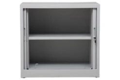 PROREGAL Rollladenschrank Weasel | 2 Ordernhöhen | HxBxT 75x80x46 Cm | Grau -Proregal ede0476a 16c0 4f42 8651 80d06c170f72