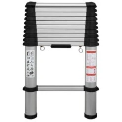 PROREGAL Metal Flexible Double Giraffe Aluminium-Teleskop-Stehleiter | 10+8 Sprossen | 78-300cm Hoch | 150kg Tragkraft | Teleskopleiter, Trittleiter -Proregal ee456972 6b7e 4642 b4e7 bae4edcf24f4 1