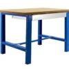 Werkbank Buffalo Wood Mit Schublade | HxBxT 87x180x75cm | Traglast 600kg | Blau -Proregal eea18723 0cc7 4716 8d55 70794374e524