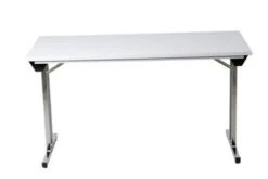 PROREGAL Klapptisch Lizard | T-Fuß-Gestell-Rund | HxBxT 75x140x70 Cm | Chrom-Weiß 13 PROREGAL Klapptisch Lizard | T-Fuß-Gestell-Rund | HxBxT 75x140x70 Cm | Chrom-Weiß -Proregal f212da08 9c28 4829 9127 9982c47201e6 1