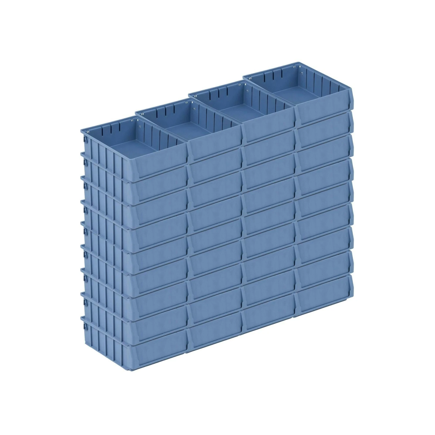 PROREGAL Fachbodenregal Mit 36x Regalkästen 300 BN | 9 Fachböden | HxBxT 197x112x32cm | Fachlast 180kg | Verzinkt 8 PROREGAL Fachbodenregal Mit 36x Regalkästen 300 BN | 9 Fachböden | HxBxT 197x112x32cm | Fachlast 180kg | Verzinkt – Bild 6