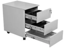 PROREGAL Rollcontainer Panther | 3 Schubladen| HxBxT 61x40x60 Cm | Grau -Proregal f74e6938 7257 431d 9750 3cb6fe2057a2