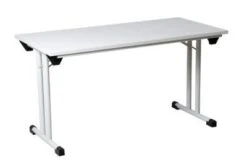 PROREGAL Klapptisch Lizard | T-Fuß-Gestell-Rund | HxBxT 75x140x70 Cm | Grau -Proregal f7fd8f36 7f7b 4186 9fa6 0b29eb22b25d