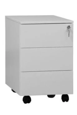 PROREGAL Rollcontainer Panther | 3 Schubladen| HxBxT 61x40x60 Cm | Weiß -Proregal f87d76f4 a255 48c1 b9cb baa43f51364a