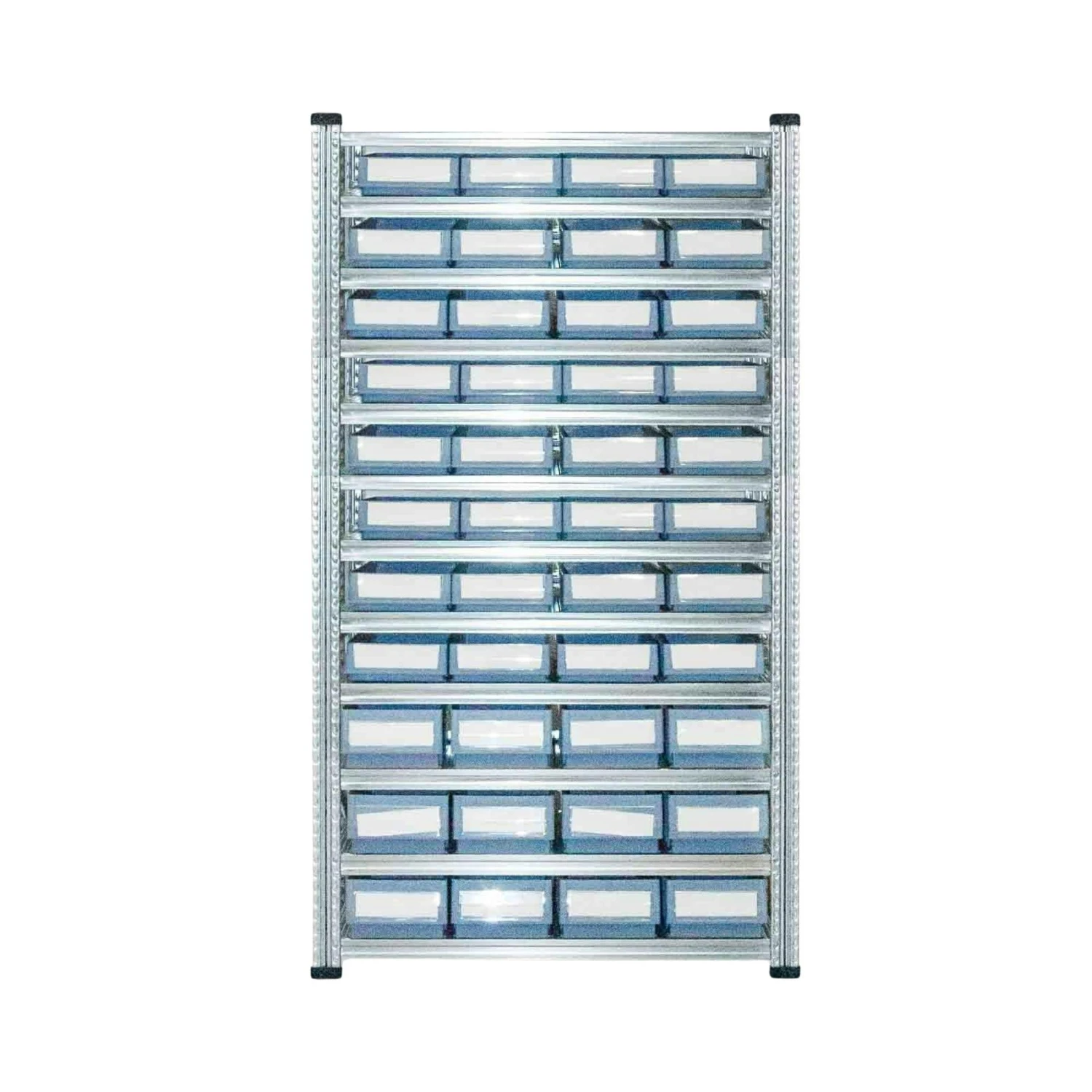 PROREGAL Fachbodenregal Mit 44x Regalkästen 500 BN | 11 Fachböden | HxBxT 197x112x50cm | Fachlast 180kg | Verzinkt 3 PROREGAL Fachbodenregal Mit 44x Regalkästen 500 BN | 11 Fachböden | HxBxT 197x112x50cm | Fachlast 180kg | Verzinkt