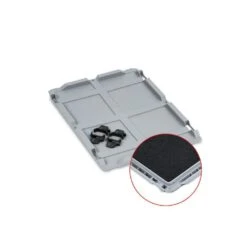 PROREGAL 10x Auflagedeckel Set Eurobox NextGen Mit Schaumstoff Und 4 Schwarze Schiebeschnappverschlüsse | BxT 30x40cm | Eurobehälter