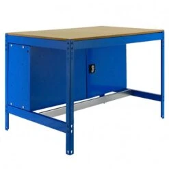 Werkbank Buffalo Mit Schrank | HxBxT 84x120x76cm | Traglast 600kg | Blau