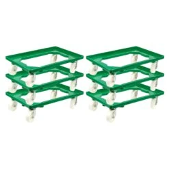 PROREGAL Transportroller Für Euroboxen 60x40cm Mit Kunststoffräder Grün | Offenes Deck | 2 Lenkrollen & 2 Bockrollen | Traglast 300kg 15 PROREGAL Transportroller Für Euroboxen 60x40cm Mit Kunststoffräder Grün | Offenes Deck | 2 Lenkrollen & 2 Bockrollen | Traglast 300kg -Proregal fd440f67 827e 4ab9 8d9a 3ab15157572a
