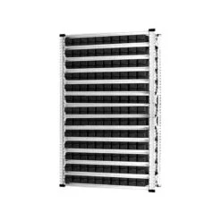PROREGAL Fachbodenregal Mit 140x Leitfähigen Industrieboxen 400S Schwarz | 15 Fachböden | HxBxT 197x112x40cm | Verzinkt -Proregal ffacf921 1d78 41cc 845a cbd1e8e7de11 1